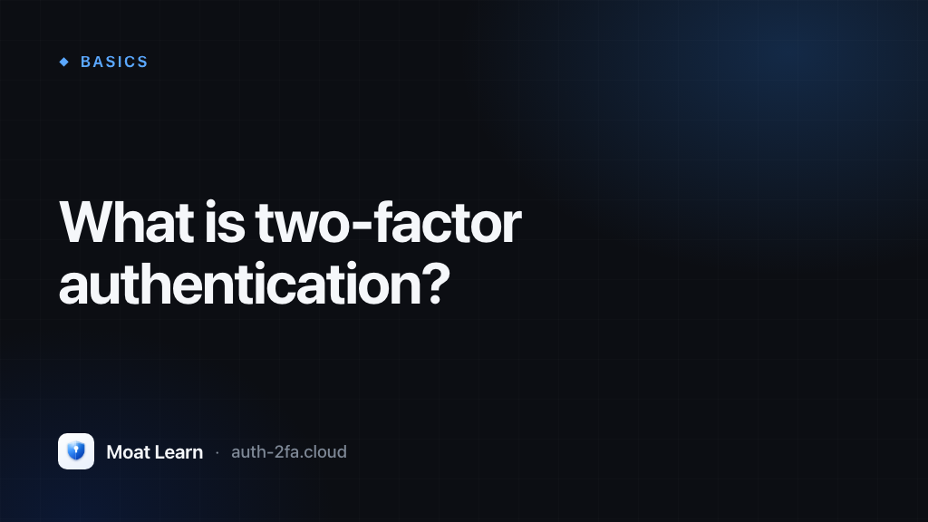 What is two-factor authentication?
